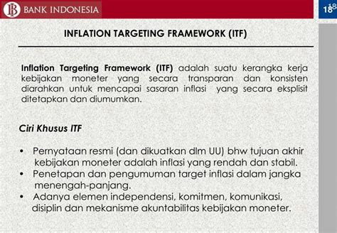 inflation targeting framework adalah