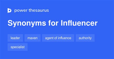 influencer synonym