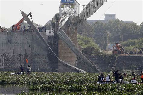 info about the bridge collapse in india 2022
