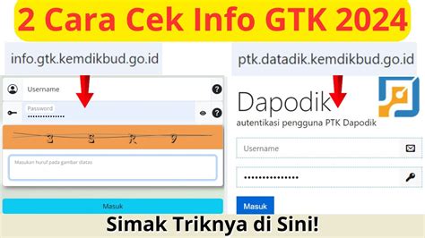 2 Cara Login Info GTK Yang Benar BIMBINGAN KONSELING