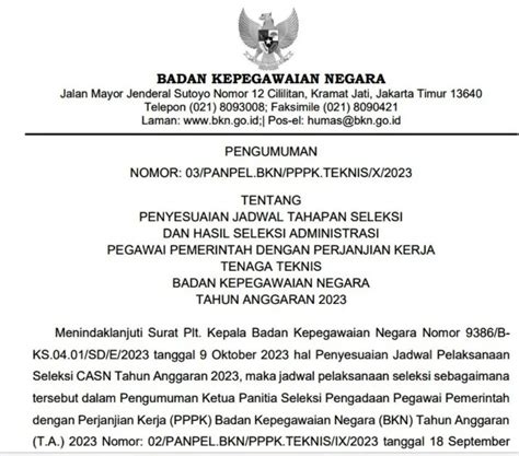 info pengumuman cpns 2023