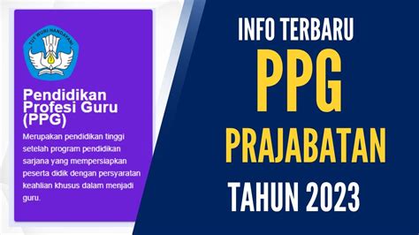 info ppg prajabatan 2023