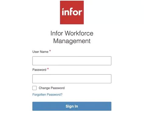 infor workforce amc login