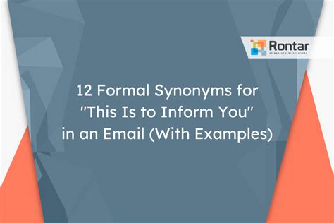inform synonym