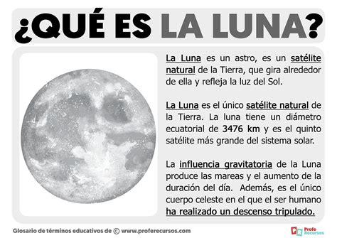 informacion sobre la luna