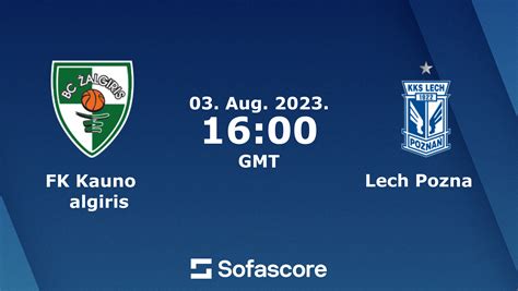 Informasi Tim Kauno Zalgiris vs Lech Poznan 3 Agustus
