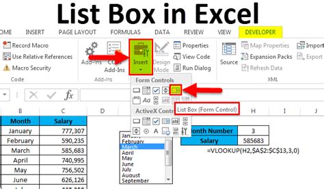 Information Box Excel