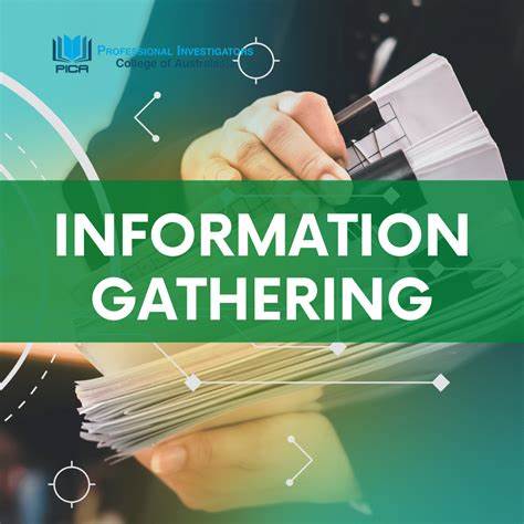 person gathering information