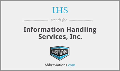 information handling services ihs global
