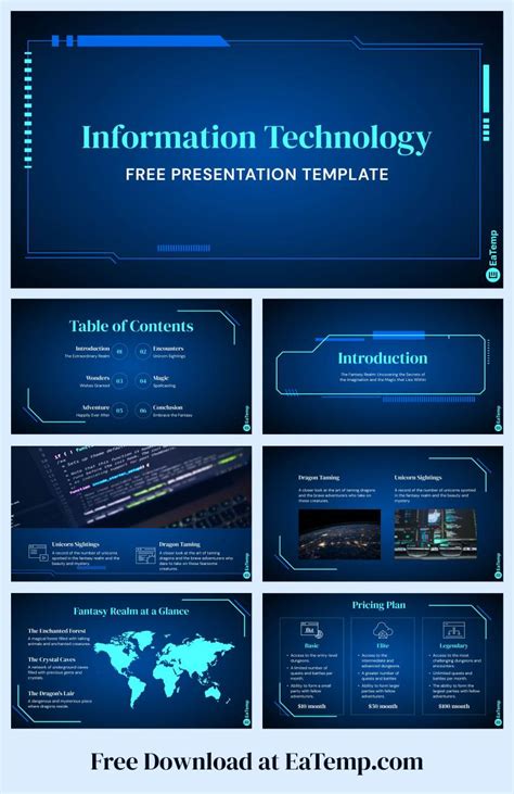 information technology ppt presentation topics