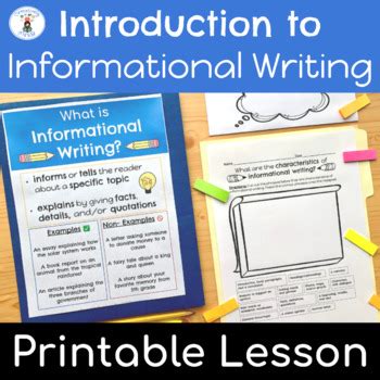 Informational Writing Introduction Printable