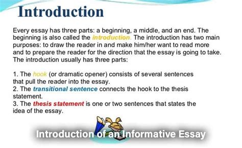 informative essay introduction examples