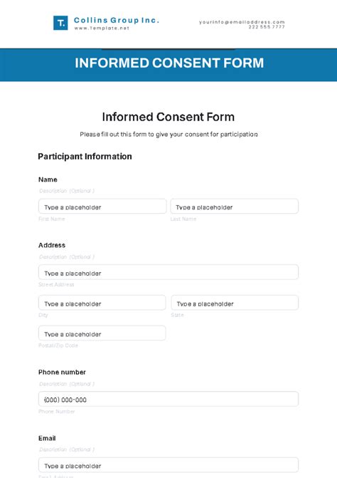 informed consent and randomization form template