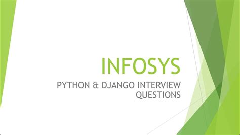 infosys interview questions for python django developer