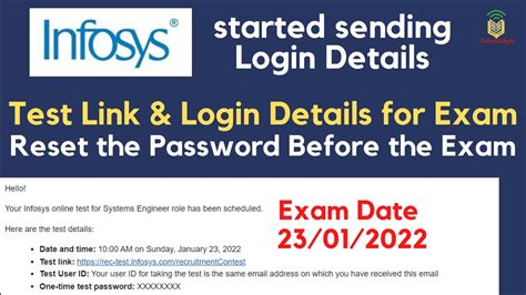 infosys password reset url