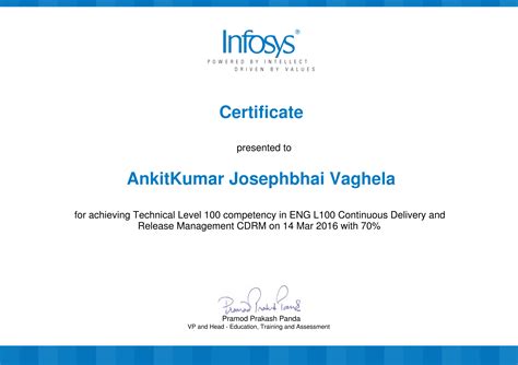 infosys product owner certification