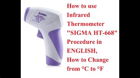 Infrared Thermometer How To Change From F To C