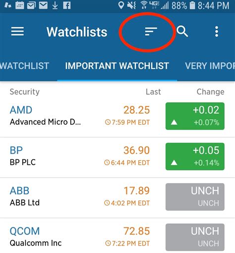 Ing Watchlist App Android