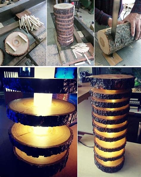17 Ingenious Projects with Sliced Logs WooHome