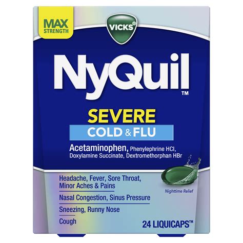 ingredients of nyquil severe cold and flu