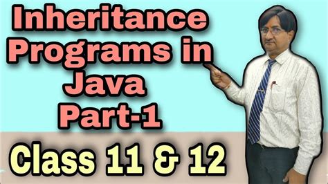 inheritance program in java class 12