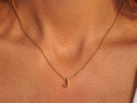 Initial Necklace J