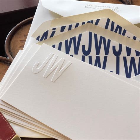 Initial Note Cards Stationery