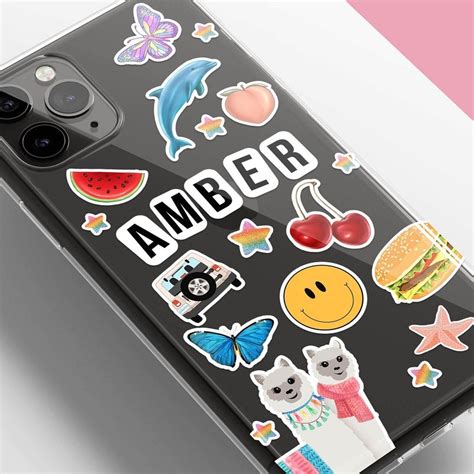 Initial Stickers For Phone Cases