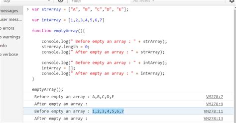 initialize empty array in js