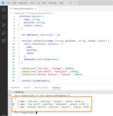 initialize empty string array typescript