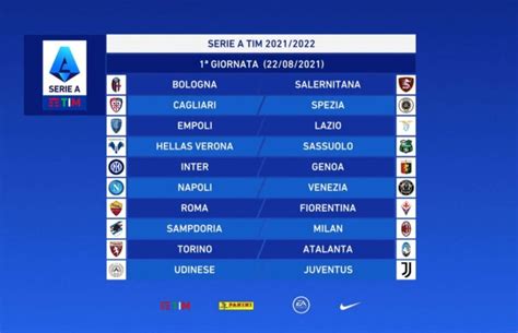 inizio campionato serie a 2021