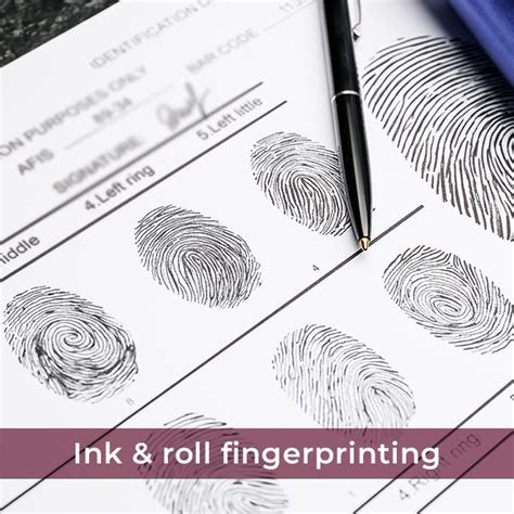 ink and roll fingerprinting services near me
