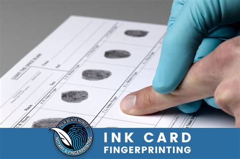 ink fingerprint cards near me