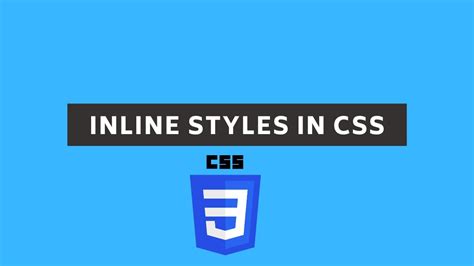 Inline Style in CSS (Hindi) YouTube