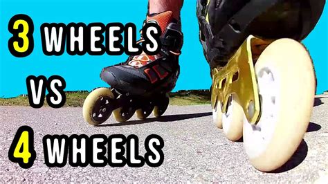 Inline Speed Skates 3 Wheels Vs 4 Wheels