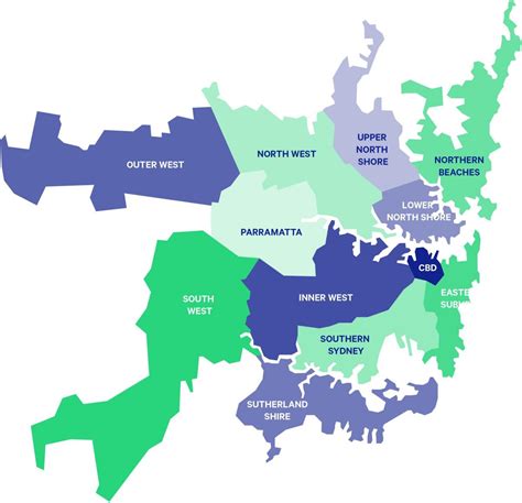 inner west sydney map