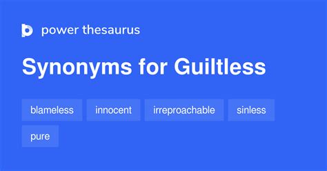 innoc synonym for guiltless
