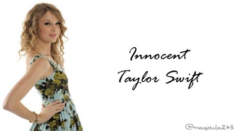 innocent by taylor swift lyrics