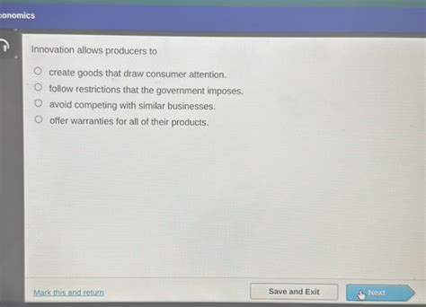 innovation allows producers to