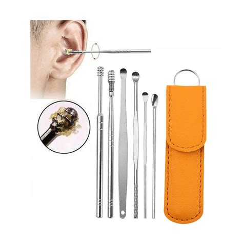 10pc Ear Wax Removal Cleaner Tools Set Ear Care Tool Kit with Case in