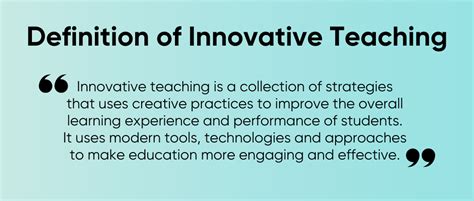 innovative teaching methods meaning in urdu