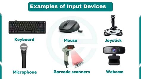 Input Devices Of Computer Examples