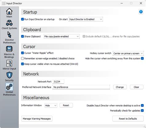 Input Director Shared Clipboard Data Unavailable