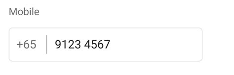 input type for mobile number in html form