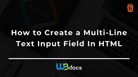 input type text in html multiline