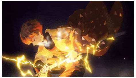 Zenitsu Anime GIF - Zenitsu Anime Lightning - Discover & Share GIFs
