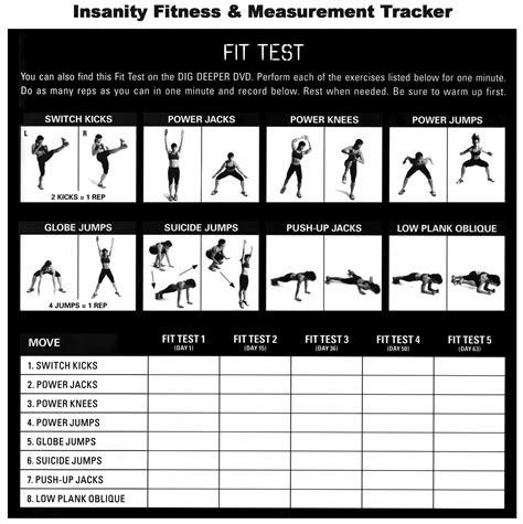FREE 6+ Sample Insanity Workout Sheet Templates in MS Word PDF Excel