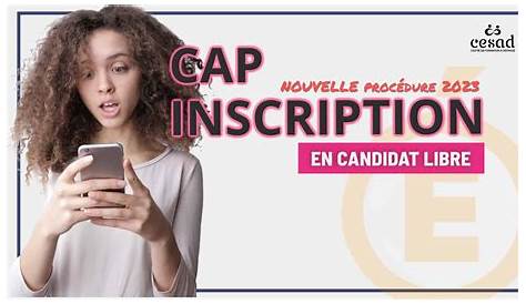 Inscription CAP AEPE Candidat Libre - Cesad