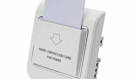 Insert Key Card For Power Smart Hotel Room Energy Saving Electrical