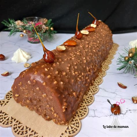 Garnissage de l'insert bûche glacée